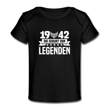 Geschenk Geburt Baby T-Shirt - 1942 - Geburt - Legenden
