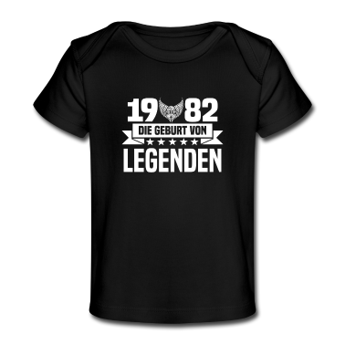 Geschenk Geburt Baby T-Shirt - 1982 - Geburt - Legenden