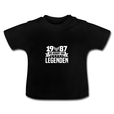Geschenk Geburt Baby T-Shirt - 1987 - Geburt - Legenden