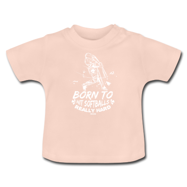 Geschenk Geburt Baby T-Shirt - Softballspieler Baby Geburt