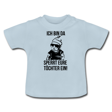 Geschenk Geburt Baby T-Shirt - ICH BIN DA - COOL BABY - GEBURT