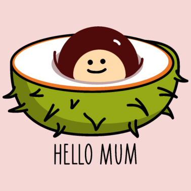 Motiv Kastanie Baby Geburt