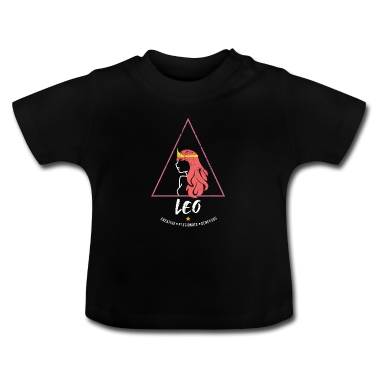 Geschenk Geburt Baby T-Shirt - Sternzeichen Löwe Geburt