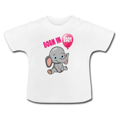Geschenk Geburt Baby T-Shirt - Geburt 2021 Geboren 2021 Geschenkidee zur Geburt