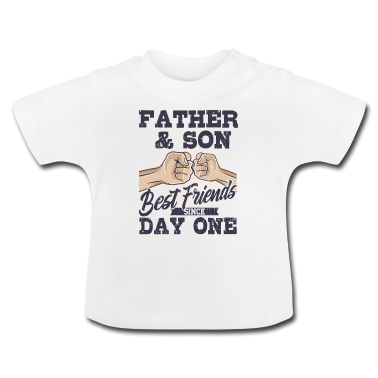 Geschenk Geburt Baby T-Shirt - Vater Sohn Geburt