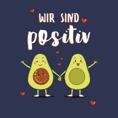 Motiv Wir sind positiv Schwangerschaft Geburt