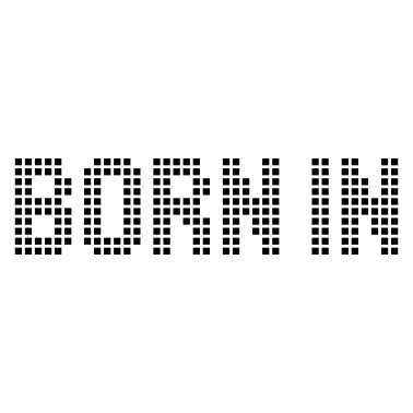 Motiv Born in - Geboren - Geburt - Heimat