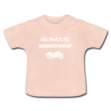 Geschenk Geburt Baby T-Shirt - Nachwuchs Motorradfahrerin - Geschenkidee Geburt