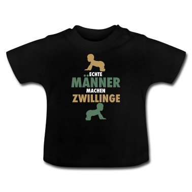 Geschenk Geburt Baby T-Shirt - Männer Väter Zwillinge Geburt