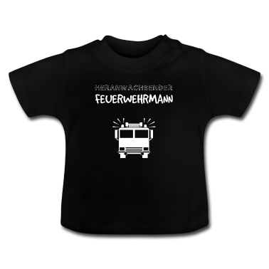 Geschenk Geburt Baby T-Shirt - Heranwachsender Feuerwehrmann - Geschenk Geburt