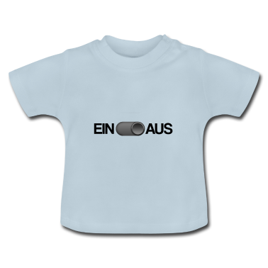 Geschenk Geburt Baby T-Shirt - EIN AUS Schalter - Baby Geburt Geschenkidee