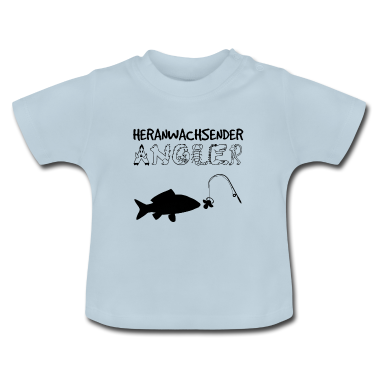 Geschenk Geburt Baby T-Shirt - Heranwachsender Angler - Geschenkidee Geburt