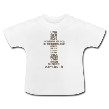 Geschenk Geburt Baby T-Shirt - Bibelvers. Weihnachten. Geburt Jesus