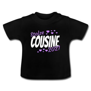 Geschenk Geburt Baby T-Shirt - Cousine 2021 Geburt Geschenk
