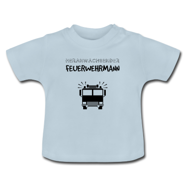 Geschenk Geburt Baby T-Shirt - Heranwachsender Feuerwehrmann - Geschenk Geburt