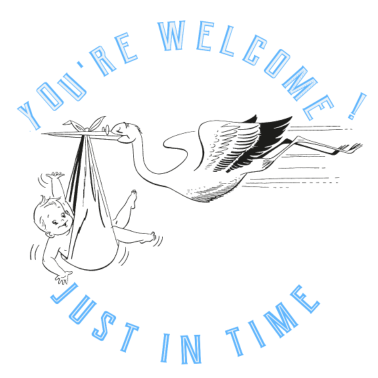 Motiv just in time , Baby, Geburt