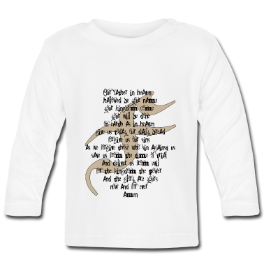 Geschenk Geburt Baby Langarmshirt - Vater im Himmel Glaube