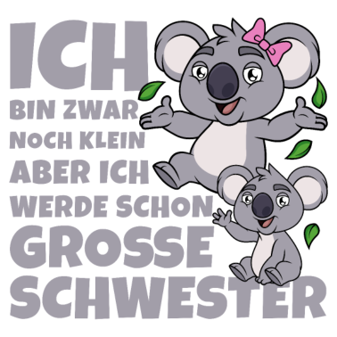 Motiv Große Schwester Koala Koalas Geschwister Mädchen