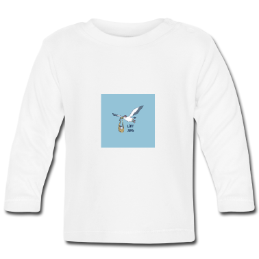 Geschenk Geburt Baby Langarmshirt - Geburt plattdeutsche Glückwünsche zur Geburt