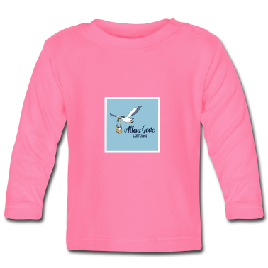 Geschenk Geburt Baby Langarmshirt - Geburt Glückwünsche zur Geburt - Lütt Jung