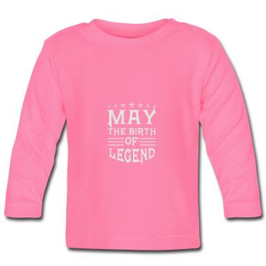 Geschenk Geburt Baby Langarmshirt - Geburt im Mai