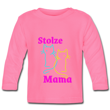Geschenk Geburt Baby Langarmshirt - Stolze Mama Geburt Schwangerschaft Geburt Baby