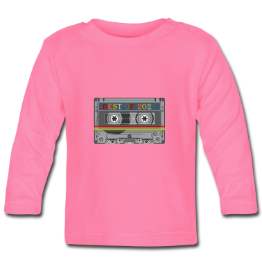 Geschenk Geburt Baby Langarmshirt - Geburt Kassette 2021