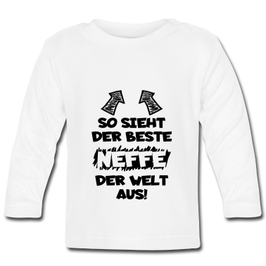 Geschenk Geburt Baby Langarmshirt - Neffe Geburt Geschenk