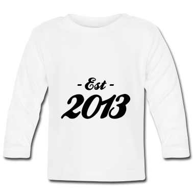 Geschenk Geburt Baby Langarmshirt - Geburt - Established 2013