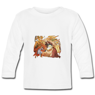 Geschenk Geburt Baby Langarmshirt - Jesus Geburt
