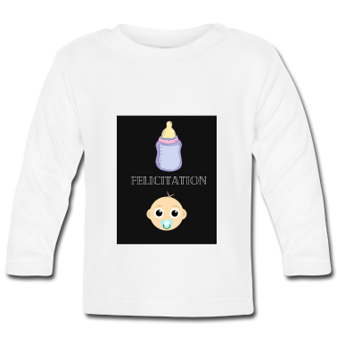 Geschenk Geburt Baby Langarmshirt - DESIGN GEBURT GARCON