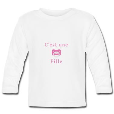 Geschenk Geburt Baby Langarmshirt - Geburt - es ist ein Mädchen