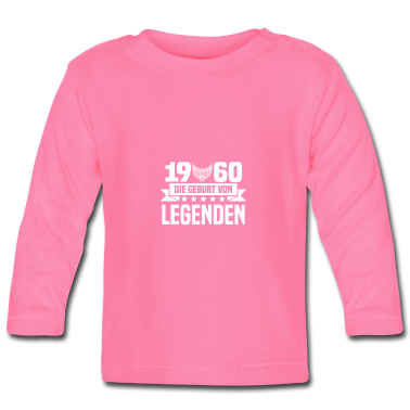 Geschenk Geburt Baby Langarmshirt - 1960 - Geburt - Legenden