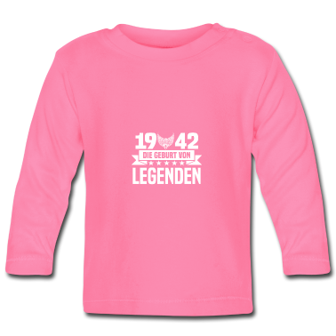 Geschenk Geburt Baby Langarmshirt - 1942 - Geburt - Legenden