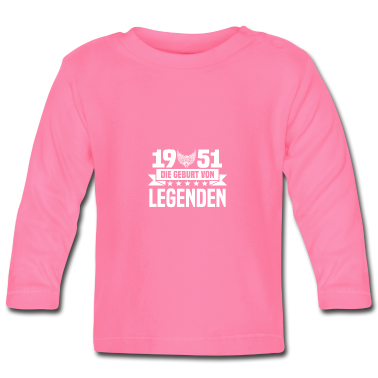 Geschenk Geburt Baby Langarmshirt - 1951 - Geburt - Legenden