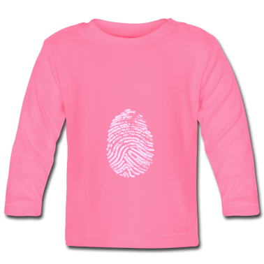 Geschenk Geburt Baby Langarmshirt - Baby Fingerabruck Geburt