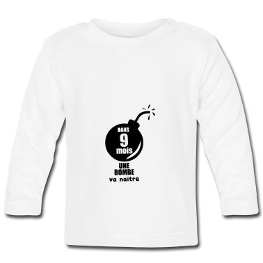 Geschenk Geburt Baby Langarmshirt - Geburt von einem schönen Mädchen