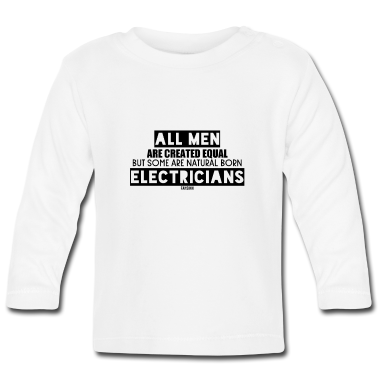Geschenk Geburt Baby Langarmshirt - Elektriker Strom Geburt