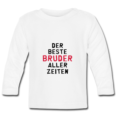Geschenk Geburt Baby Langarmshirt - Bruder / Geburt / Schwester / Bruderchen