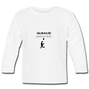 Geschenk Geburt Baby Langarmshirt - Nachwuchs Leichtathlet Geschenk Geburt