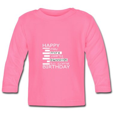 Geschenk Geburt Baby Langarmshirt - Geburtstags Geburtstagsgrüße Geschenkidee Geburt