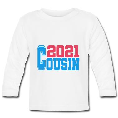 Geschenk Geburt Baby Langarmshirt - Cousin 2021 Geburt Geschenk