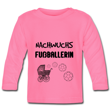 Geschenk Geburt Baby Langarmshirt - Nachwuchs Fussballerin - Geschenkidee Geburt