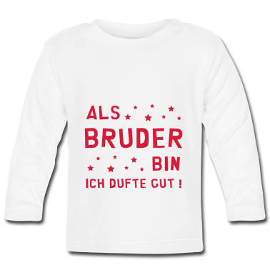Geschenk Geburt Baby Langarmshirt - Bruder / Geburt / Schwester / Bruderchen