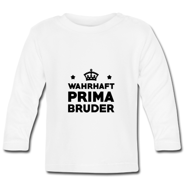 Geschenk Geburt Baby Langarmshirt - Bruder / Geburt / Schwester / Bruderchen