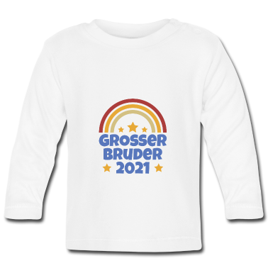 Geschenk Geburt Baby Langarmshirt - Großer Bruder 2021 - Geburt