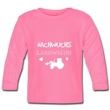Geschenk Geburt Baby Langarmshirt - Nachwuchs Landwirtin Kleidung zur Geburt