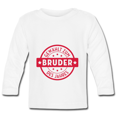 Geschenk Geburt Baby Langarmshirt - Bruder / Geburt / Schwester / Bruderchen