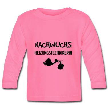 Geschenk Geburt Baby Langarmshirt - Nachwuchs Heizungstechnikerin Geschenk zur Geburt