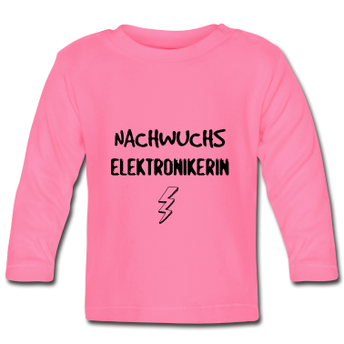Geschenk Geburt Baby Langarmshirt - Nachwuchs Elektronikerin - Geschenkidee Geburt